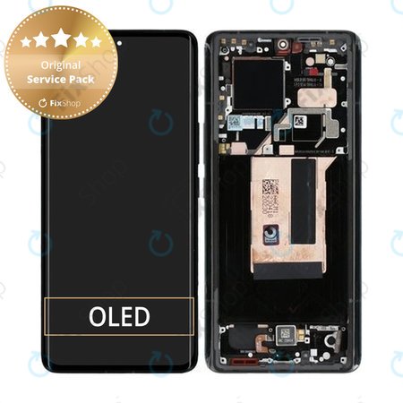 Xiaomi 13 Ultra - LCD Kijelző + Érintőüveg + Keret (Black) - 56000600M100 Genuine Service Pack