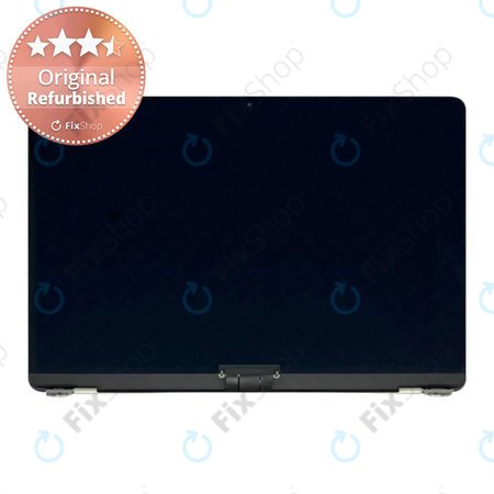 Apple MacBook Air 13" M2 A2681 (2022) - LCD Kijelző + Előlapi Üveg + Fedőlap (Silver) Original Refurbished