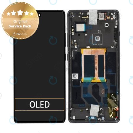 OnePlus 12R - LCD Kijelző + Érintőüveg + Keret (Iron Grey) - 621029000157 Genuine Service Pack