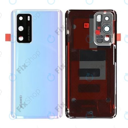 Huawei P40 - Akkumulátor Fedőlap (Ice White) - 02353MGE Genuine Service Pack