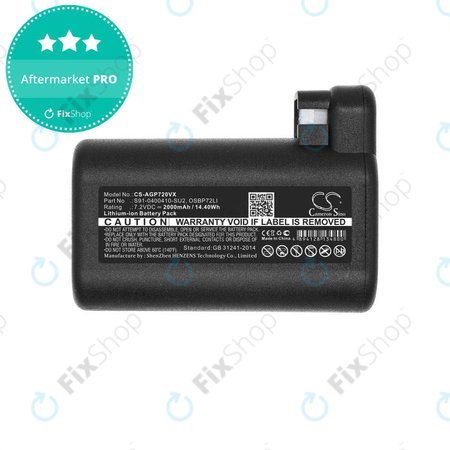 AEG RX-series, Electrolux E, P-series - Akkumulátor S91-0400410-SU2, OSBP72LI, OSBP72LI25 Li-Ion 2000mAh HQ